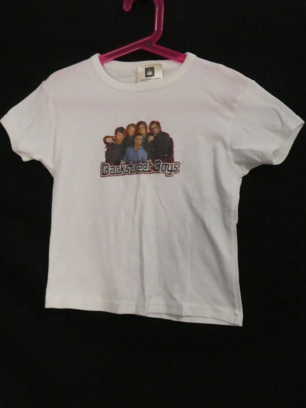 Vintage WINTERLAND White Backstreet Boys Graphic Tee - youth large